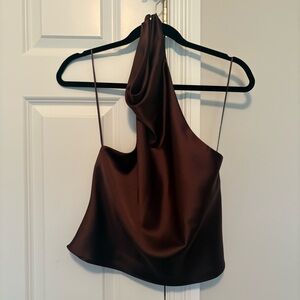 Zara Brown Halter Neck Top - NEVER WORN
